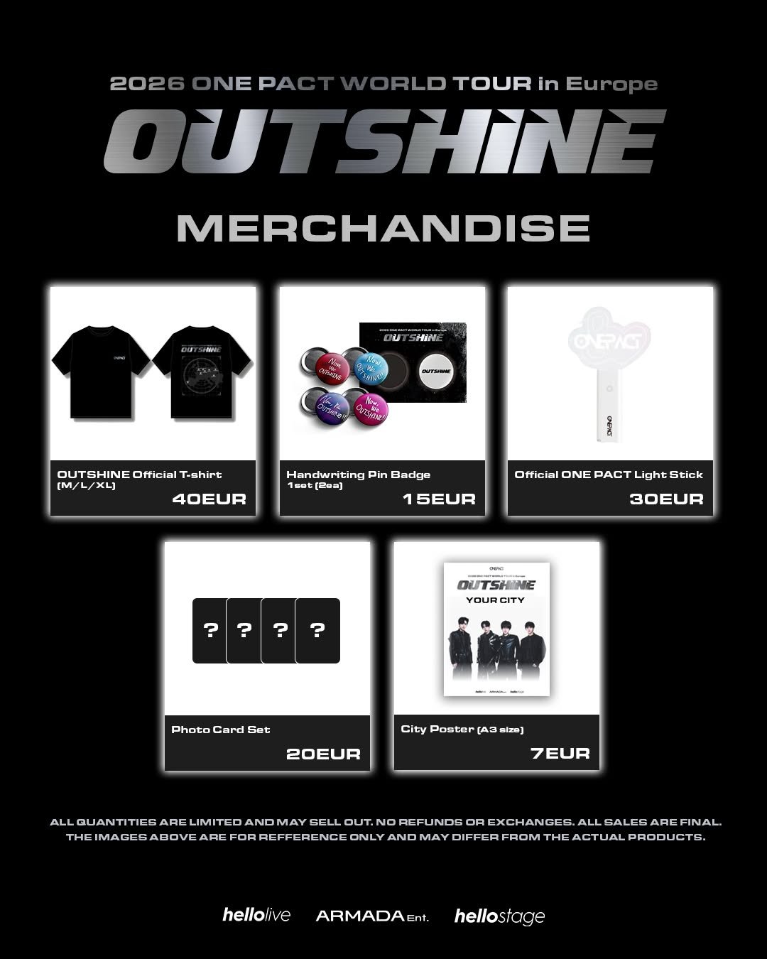 0nepact 게시물 이미지: 2026 ONE PACT WORLD TOUR in Europe...