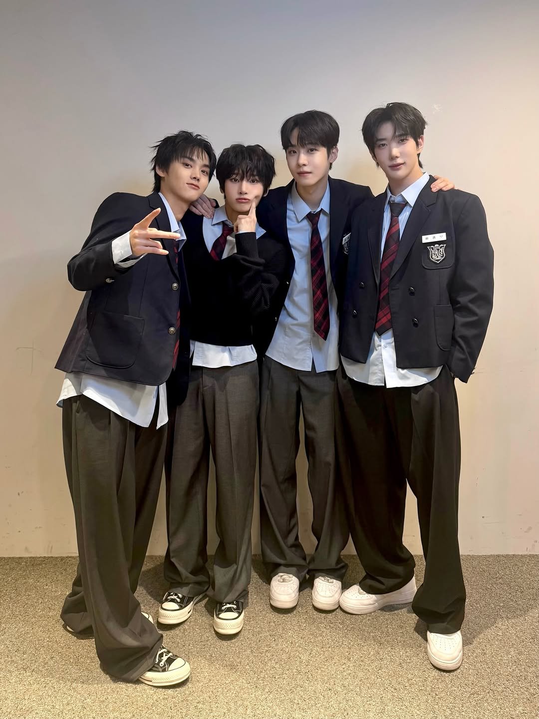 Photo shared by ONE PACT on March 28, 2026 tagging @yedam__lll, @belllrain, @xmnrome, and @tagtaexx. May be an image of one or more people, bangs and text.