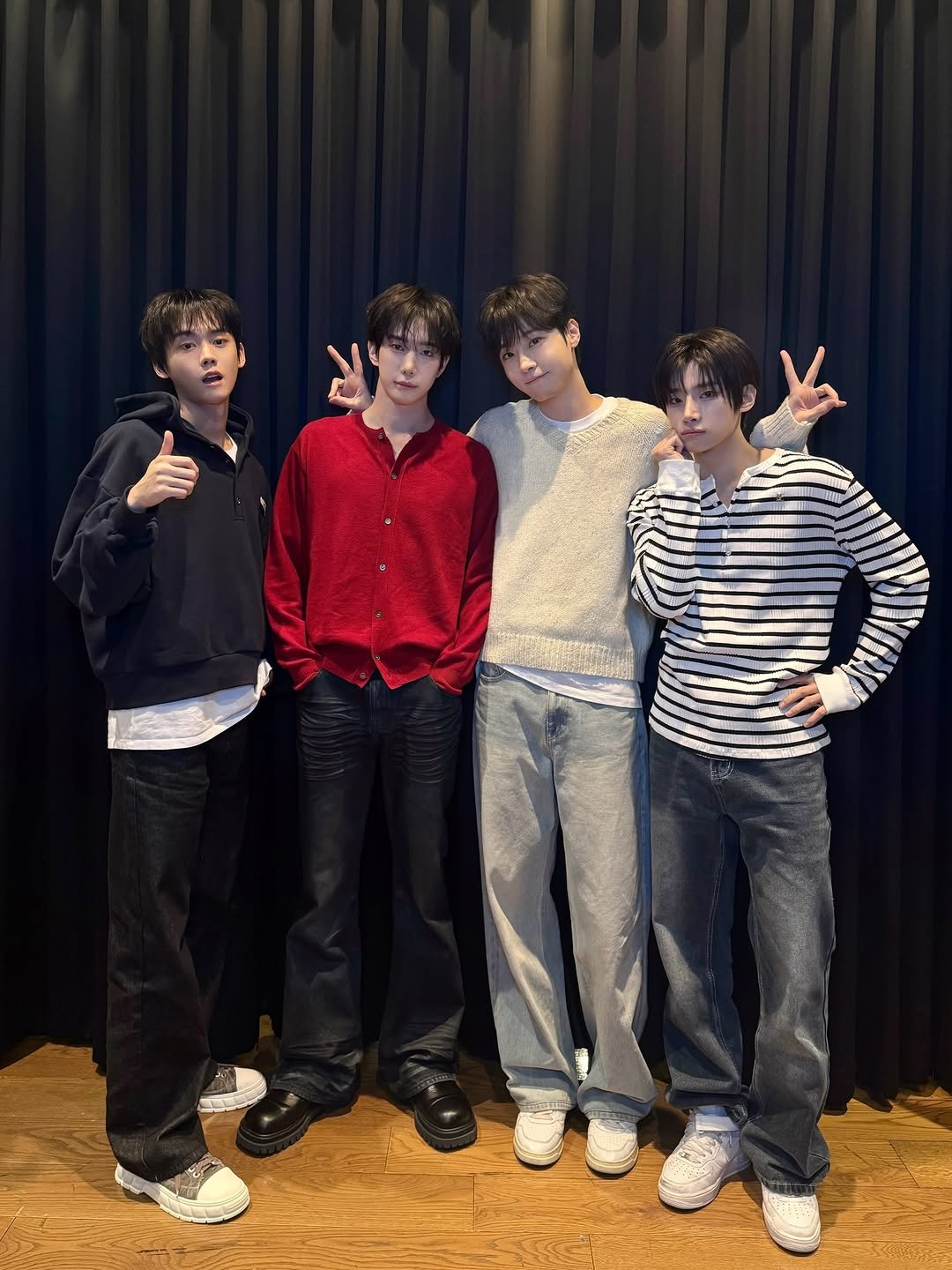 Photo shared by ONE PACT on March 29, 2026 tagging @yedam__lll, @belllrain, @xmnrome, and @tagtaexx. May be an image of one or more people, bangs, top and text.