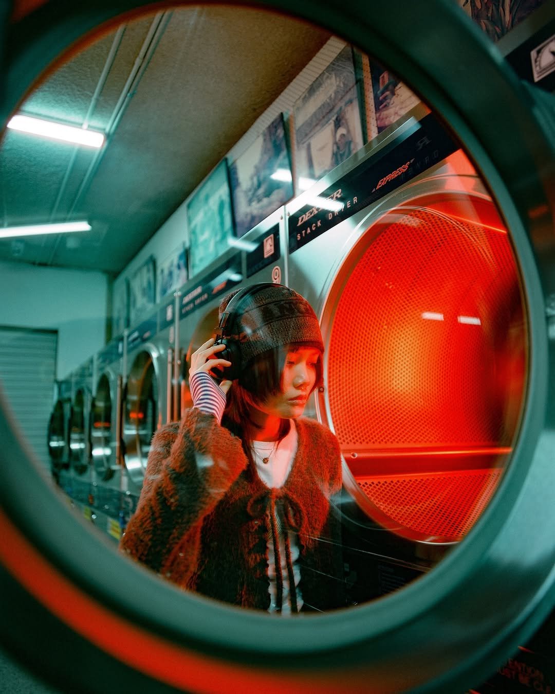 Photo shared by Joshua 魏 Nai on September 05, 2025 tagging @0ojin_, @cinestillfilm, @___.deadx, @halidesupply, @amarancreators, and @pashagoon. May be an image of laundromat.
