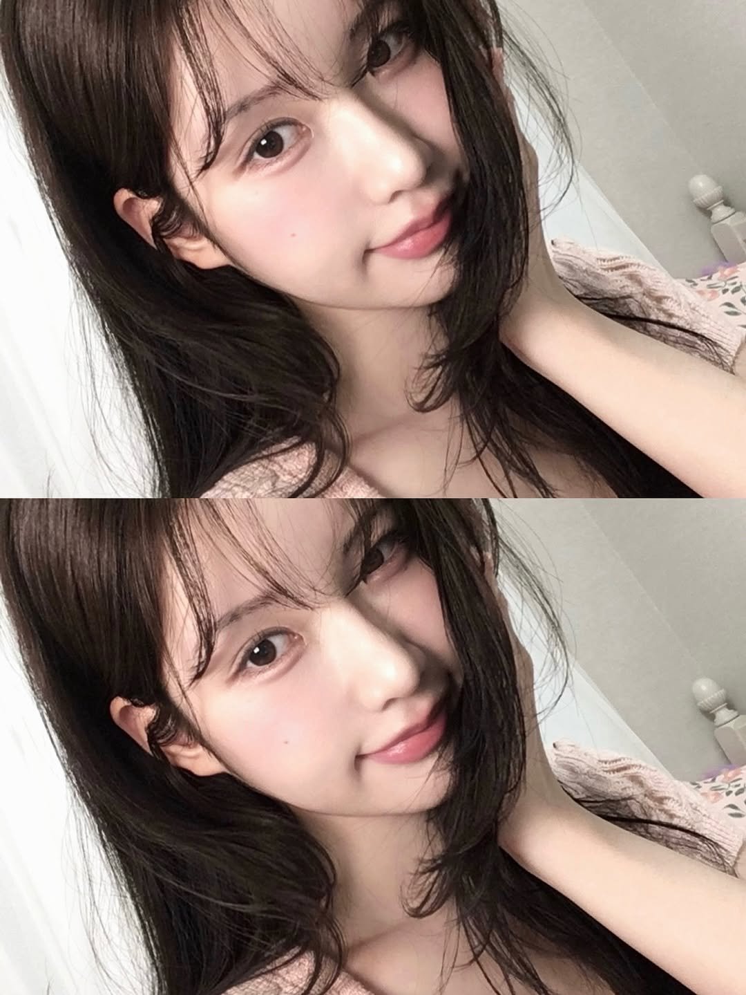 Photo by 이로아 on July 20, 2025. May be an image of 2 people, hair and text.