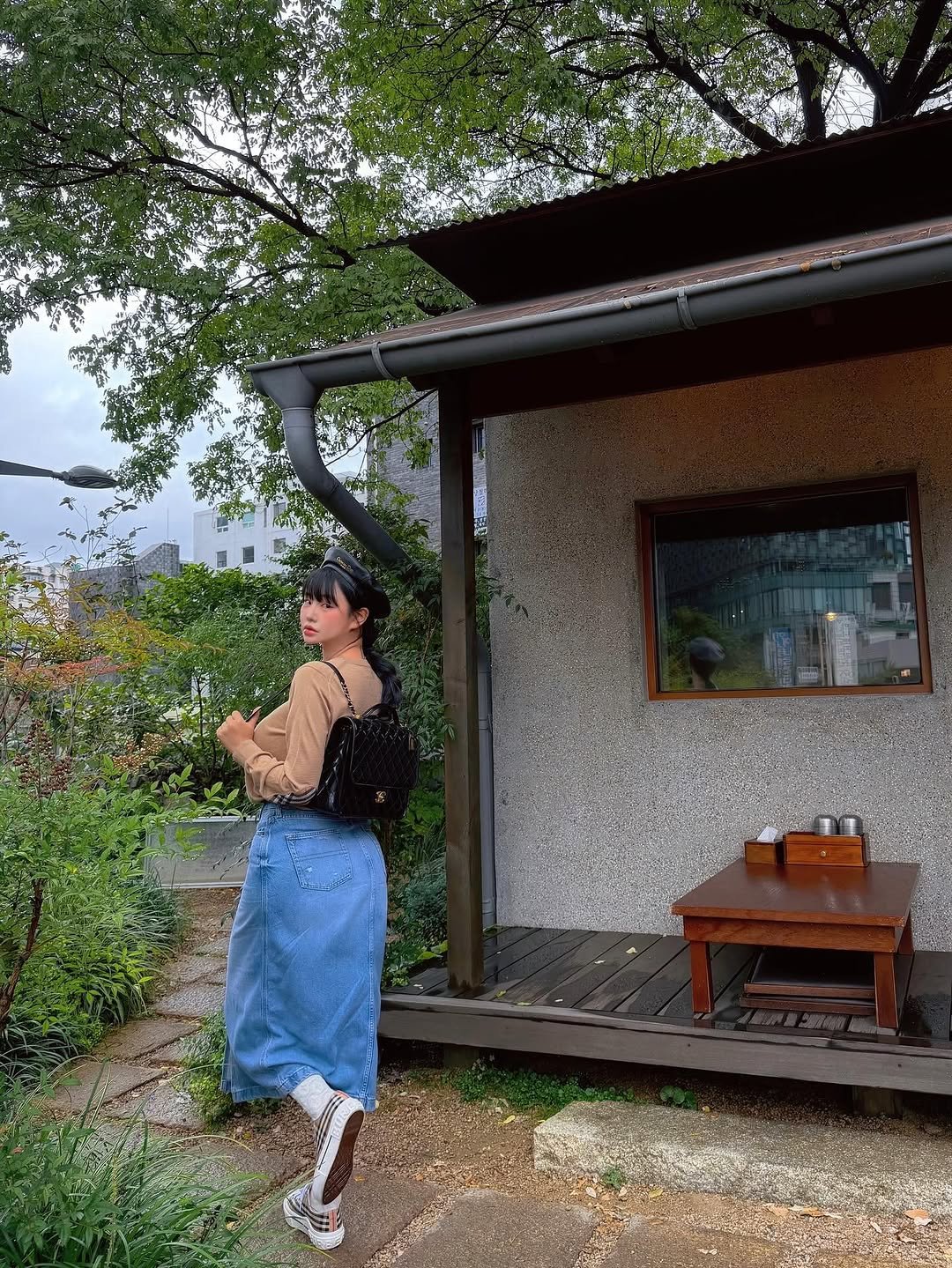 Photo shared by 전보연 on October 05, 2025 tagging @umyongbaek, and @trip171jun01. May be an image of wind chime, outdoors and text.