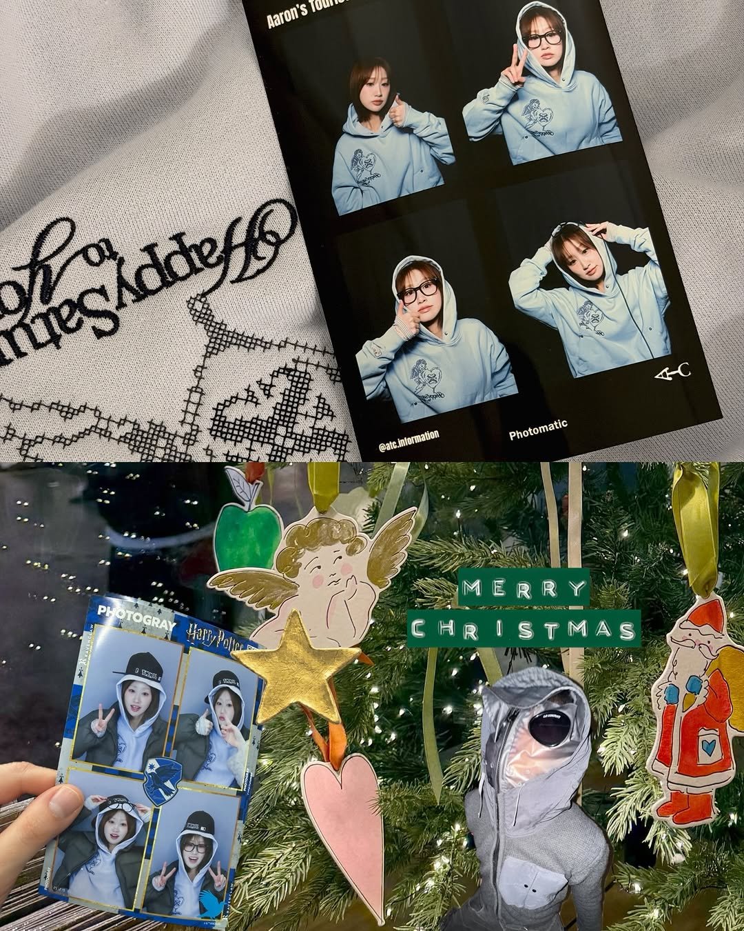 Photo by 은혜 on December 25, 2025. May be an image of gingerbread cookie, card, magazine and calendar.