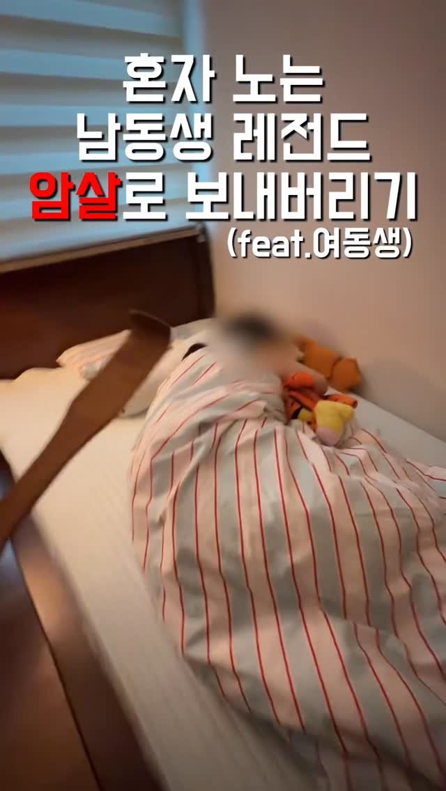 1imsemin 게시물 이미지: 혼자 노는 남동생 레전드 참교육 해버리기 #여동생 #남동생 #야구 #레전드