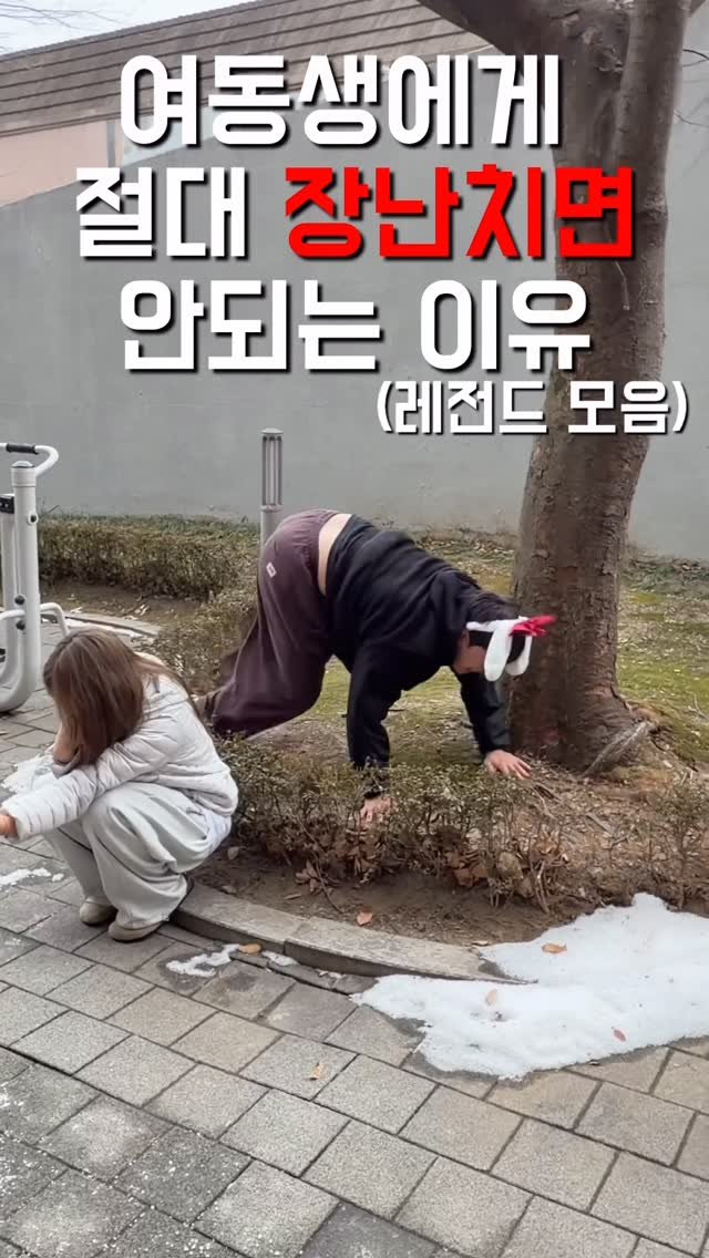 1imsemin 게시물 이미지: 여동생을 놀리면 생기는 위험한 일 #여동생 #남동생 #레전드