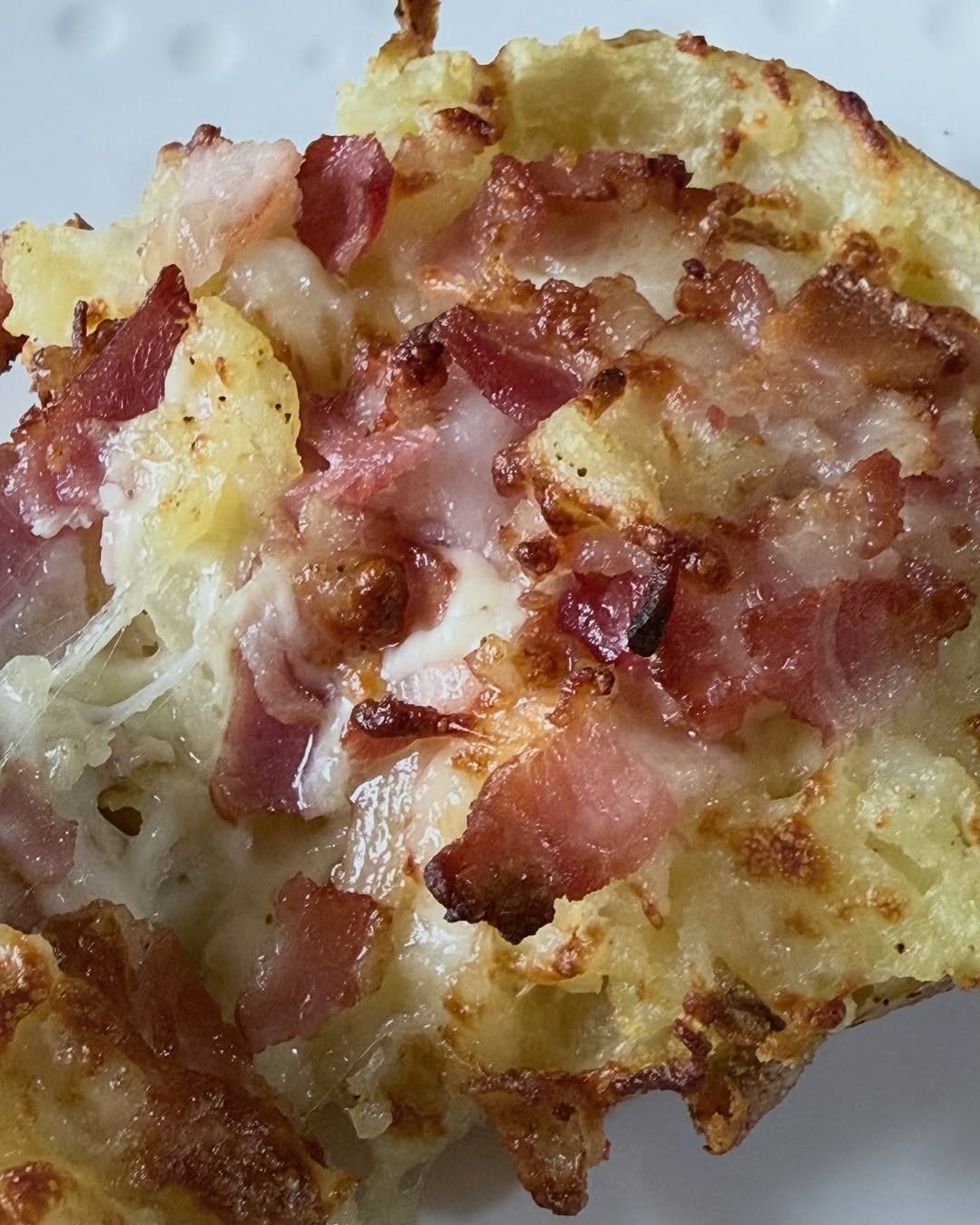 Cheesy bacon baked potato