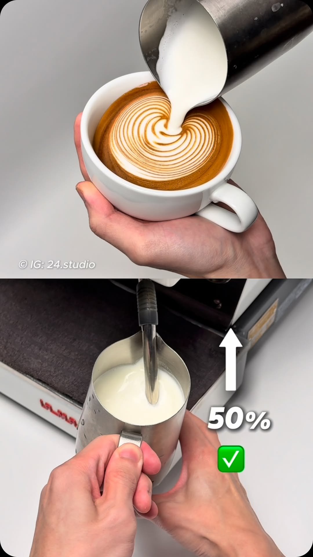 24.studio__ 게시물 이미지: Always failing at steaming milk?
I have posted...