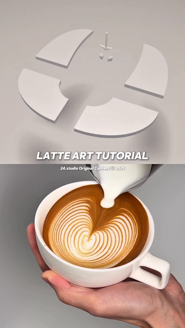 24.studio__ 게시물 이미지: Latte art tutorial...