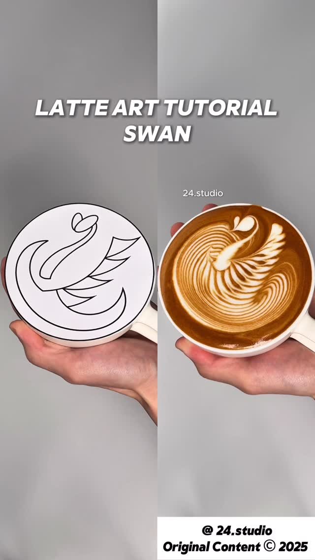 24.studio__ 게시물 이미지: Latte art tutorial -...