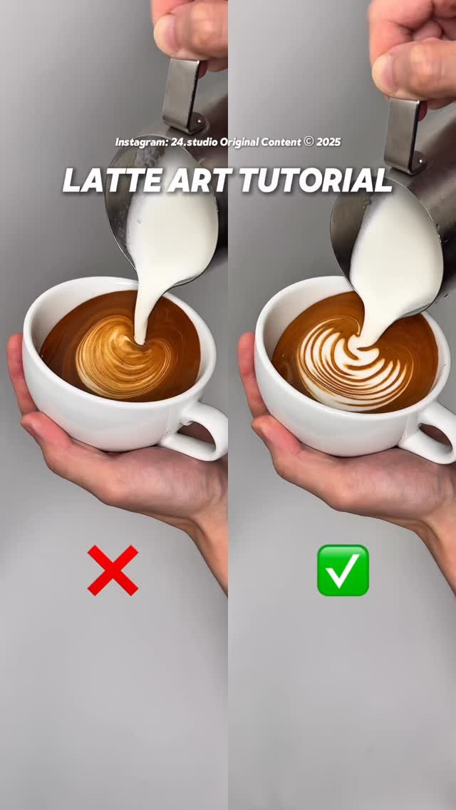 24.studio__ 게시물 이미지: 拉花問題或許沒有想像中那麼困難
先認識拉花概念再練習拉花動作
你不會錯誤在非常簡單的步驟上而導...