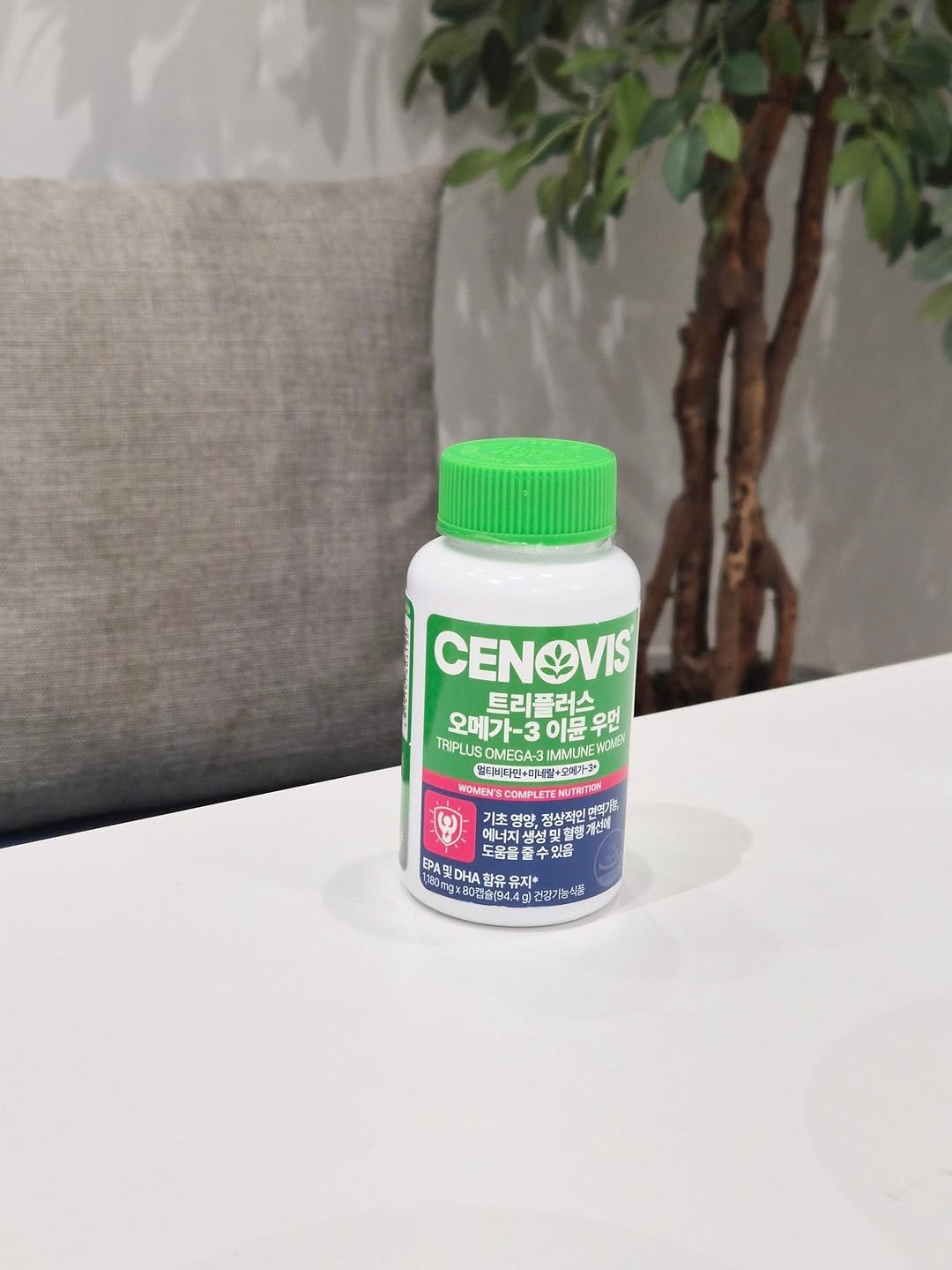 Photo shared by 고서연 on April 26, 2026 tagging @cenovis_official. May be an image of medicine, candy, herb and text.