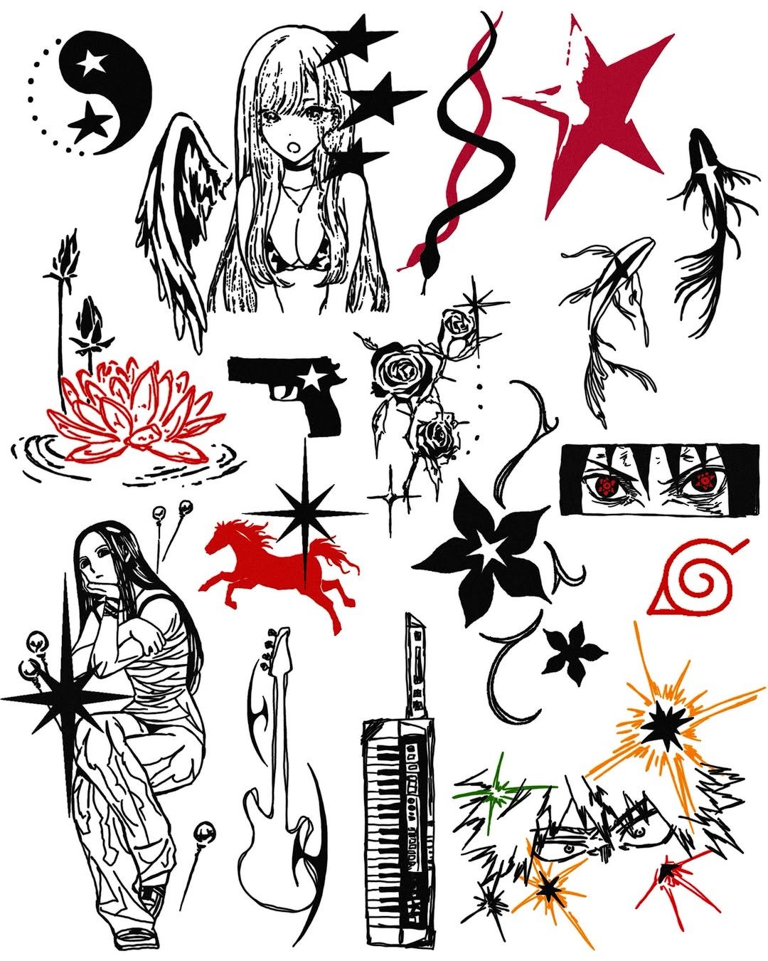 Photo by 이타투 ★ kitsch • オタク tattoo on January 07, 2026. May be pop art of text.