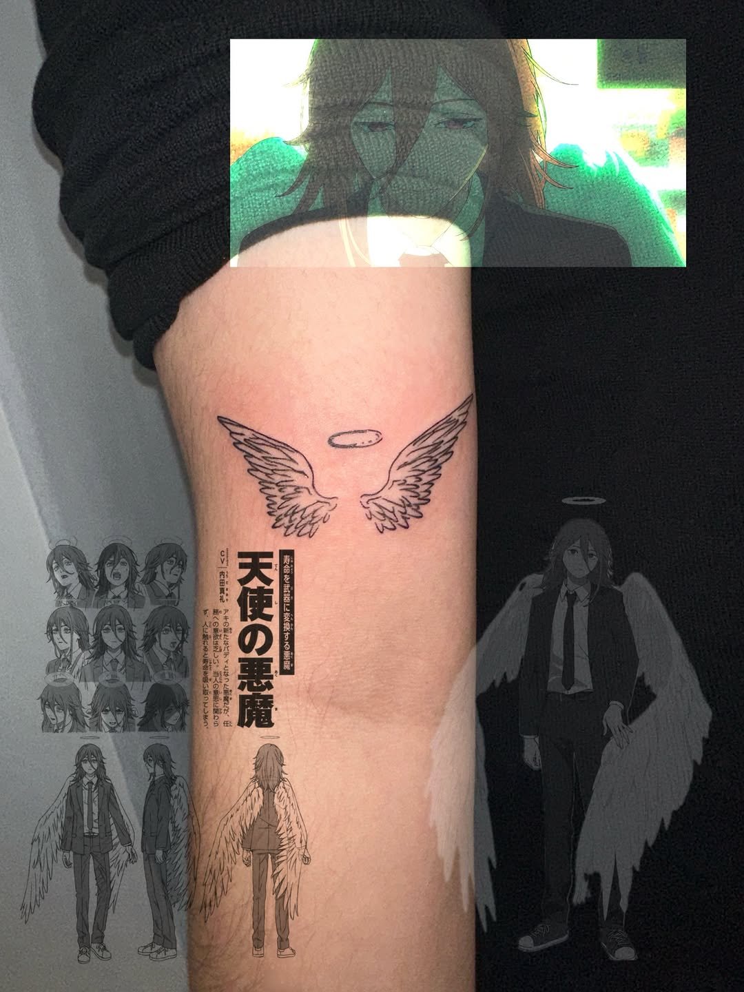 Photo by 이타투 * kitsch • オタク tattoo on February 18, 2026. May be an illustration of one or more people, tattoo, skull and text.