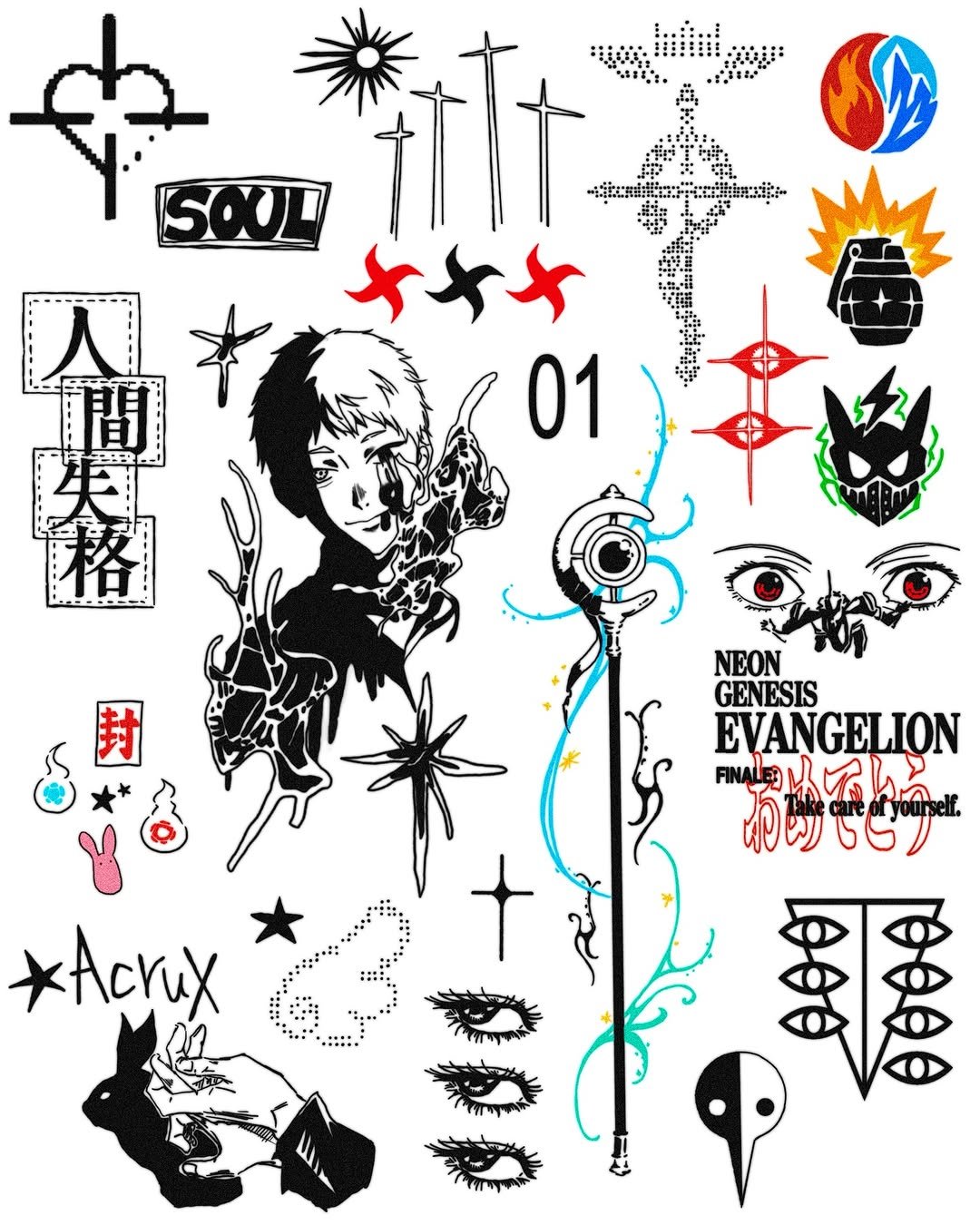 Photo by 이타투 * kitsch • オタク tattoo on February 20, 2026. May be an illustration of poster and text.