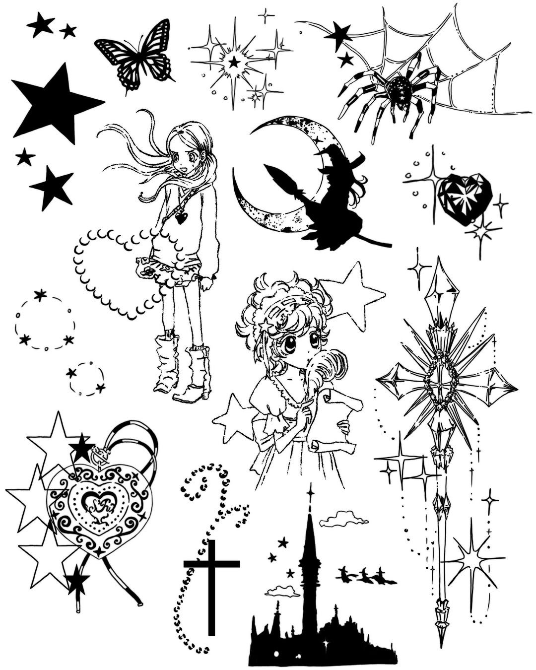 Photo by 이타투 * kitsch • オタク tattoo on February 13, 2026. May be an illustration of spider and text.