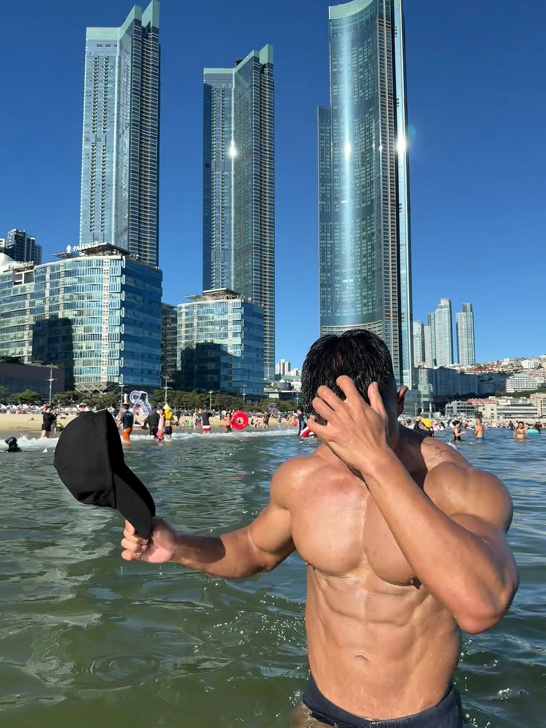 부산 여행 수영 태닝 게이 gay beach Busan travel tanning swimsuit swimwear summer