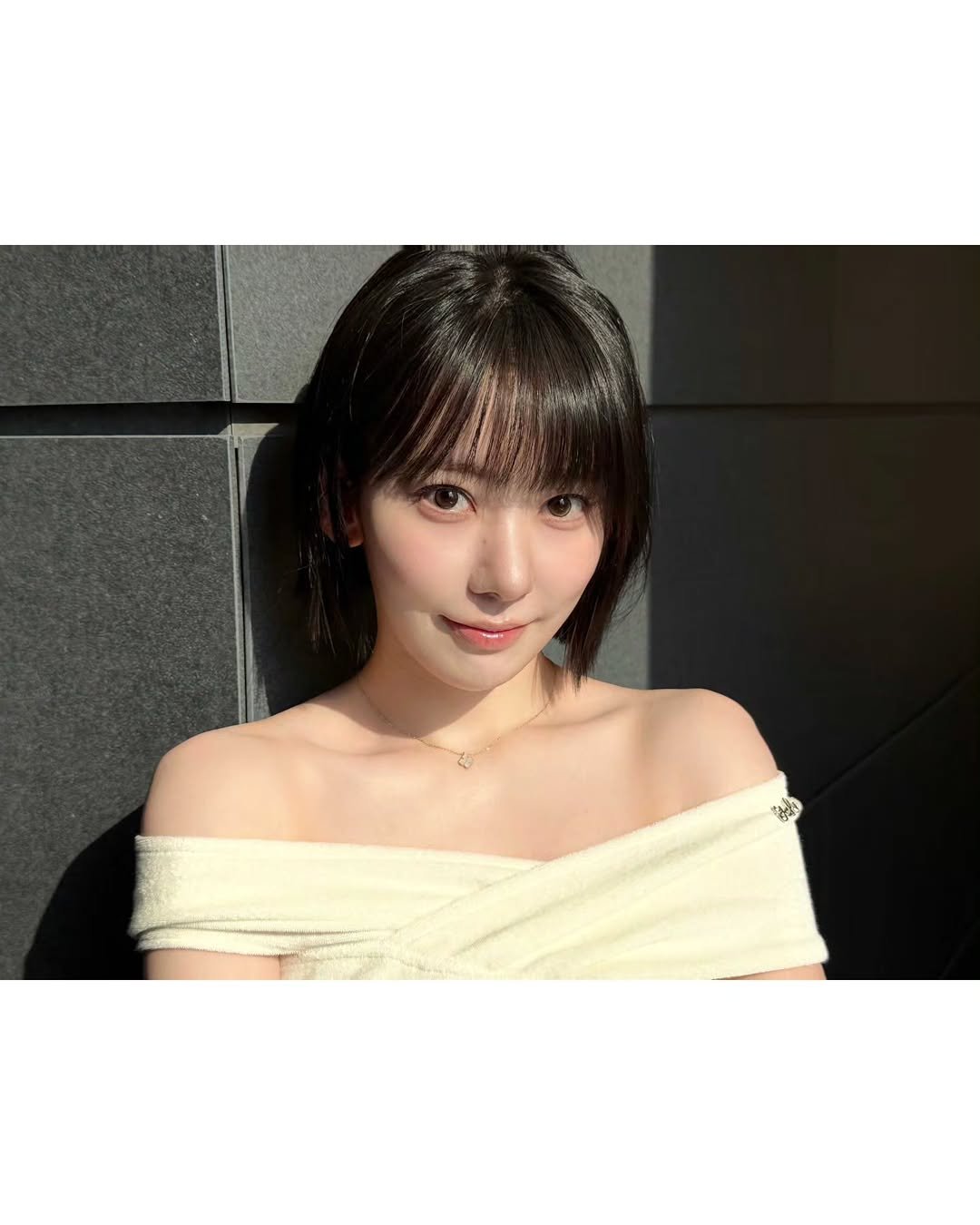 Photo shared by Sakura Miyawaki on March 22, 2026 tagging @molak_official. May be an image of one or more people, hair and text.