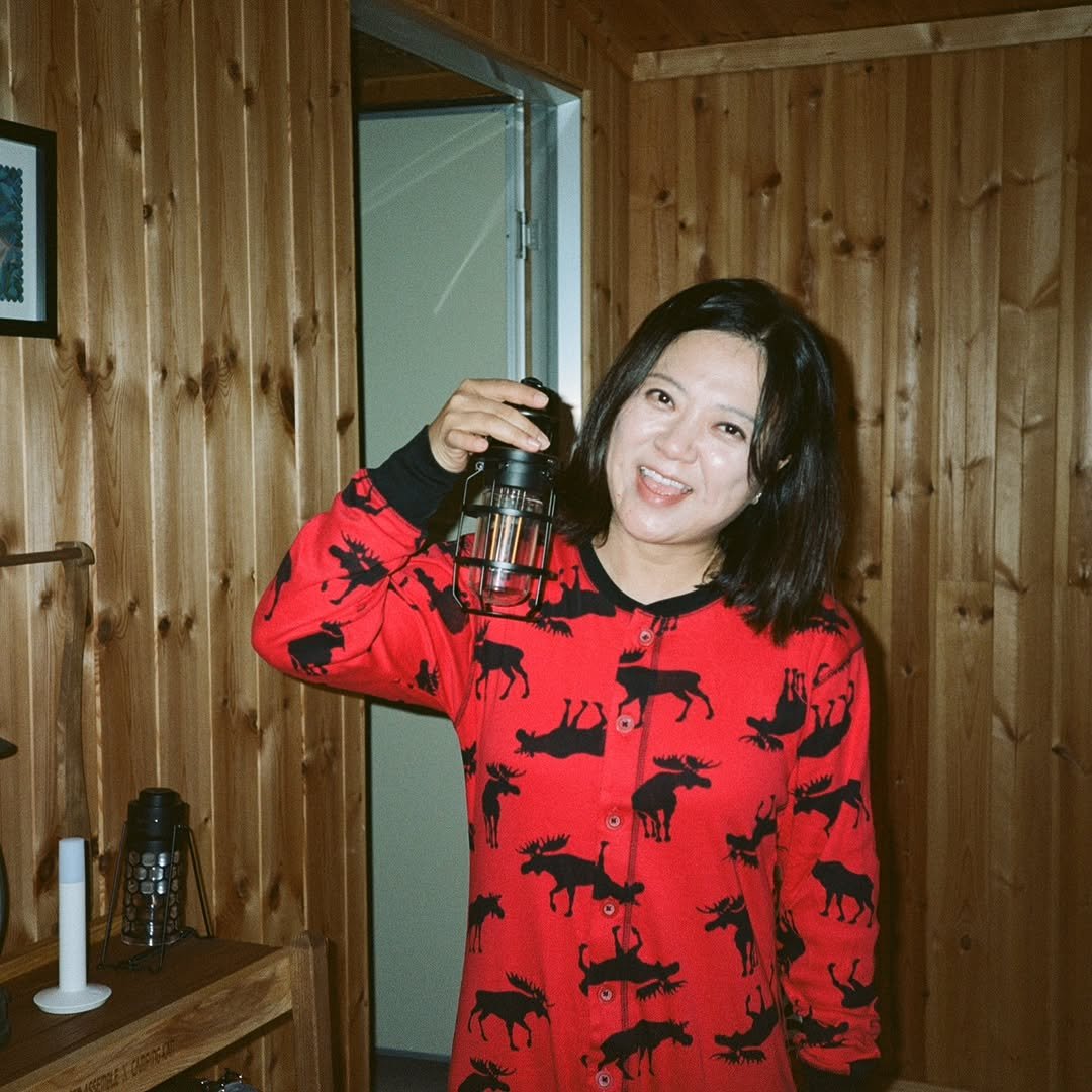 Photo by KimSook 김숙 on November 16, 2025. May be an image of turtleneck and text.