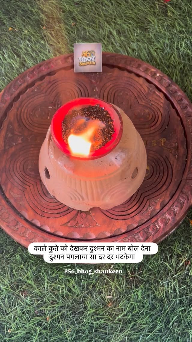 56_bhog_shaukeen 게시물 이미지: काले कुत्ते को देखकर दुश्मन का नाम बोल देना...