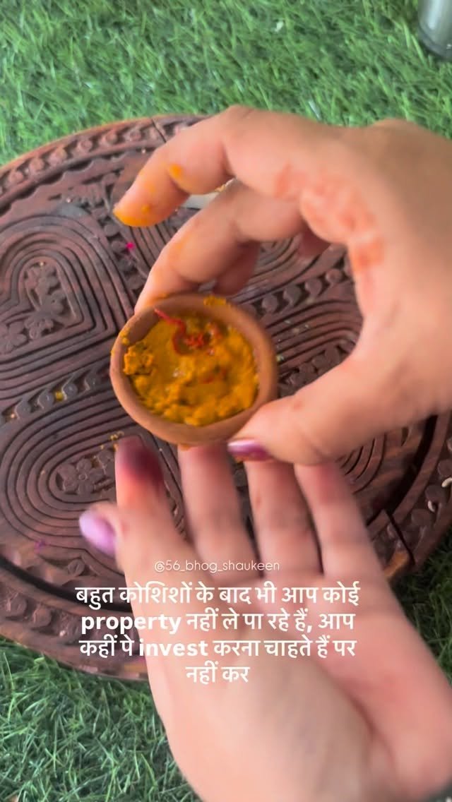 56_bhog_shaukeen 게시물 이미지: कलावे को हल्दी में भिगोकर तीन गाँठ बांधकर करें...