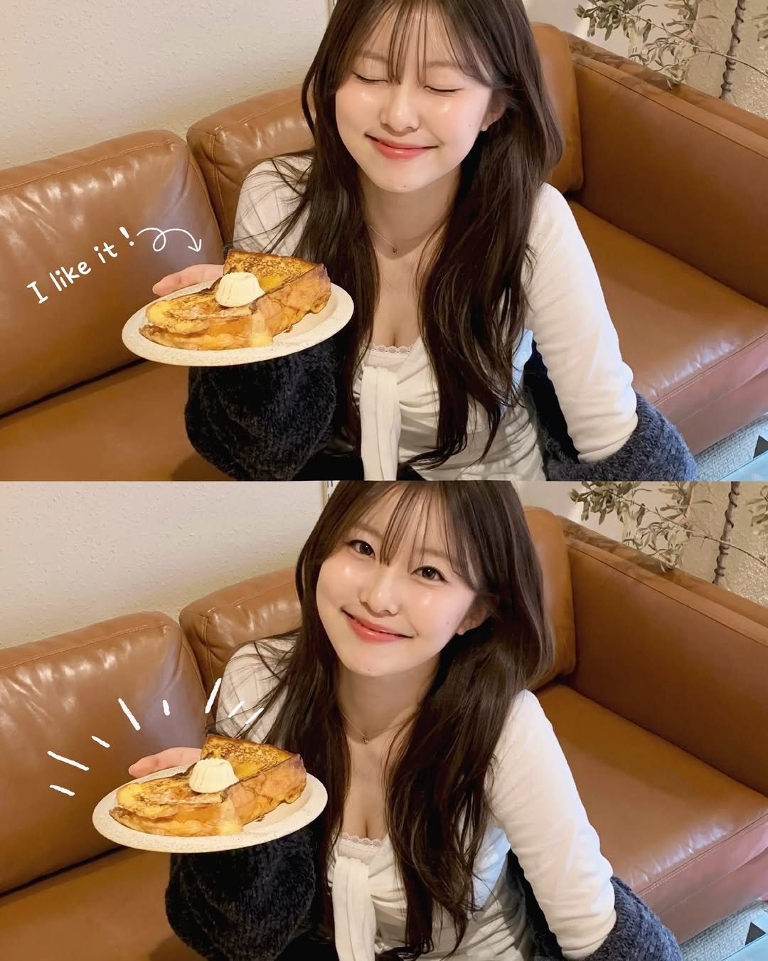 Photo shared by 나히 on February 12, 2026 tagging @darlin_bakery. May be an image of ‎pancake and ‎text that says '‎I 1+!어 like Ilikeit!- iteit هم like‎'‎‎.