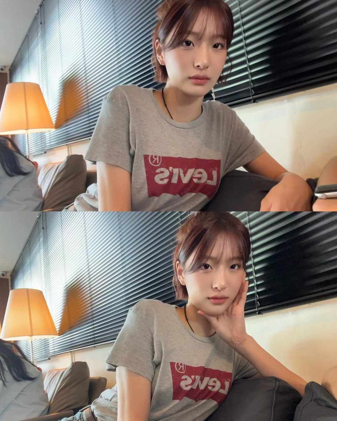 Photo by min on July 22, 2025. May be an image of 2 people, hair, top and text.