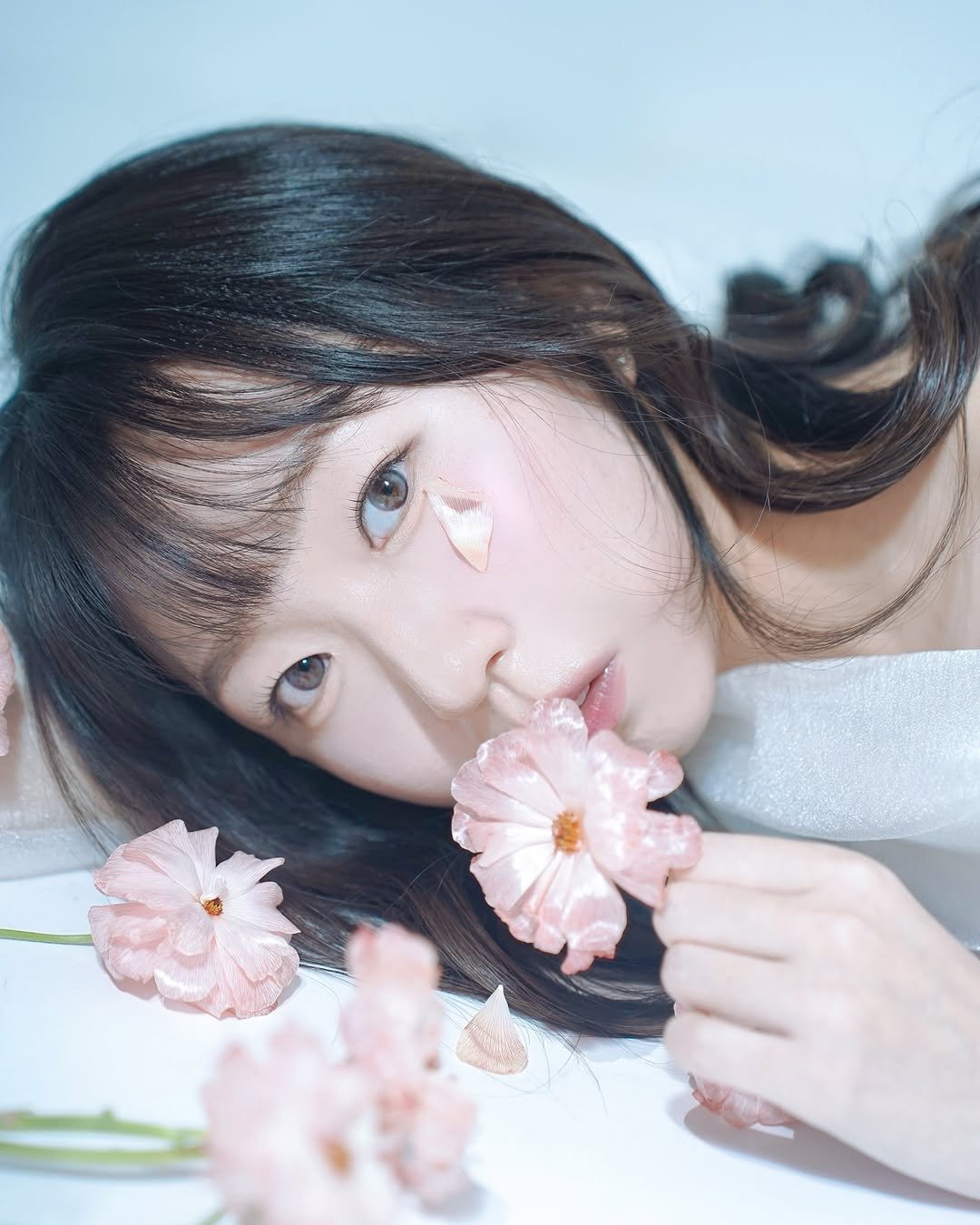 꽃, 소녀, 프로필사진