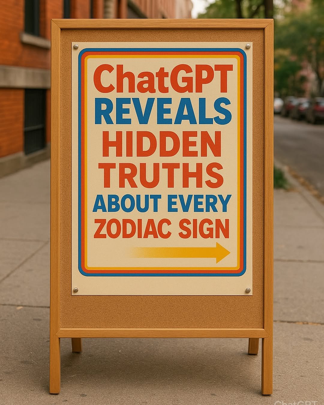 Photo by ChatGPT on September 26, 2025. May be an image of magazine, poster, signboard and text that says 'ChatGPT REVEALS HIDDEN TRUTHS υ EVERY ZODIAC SIGN'.