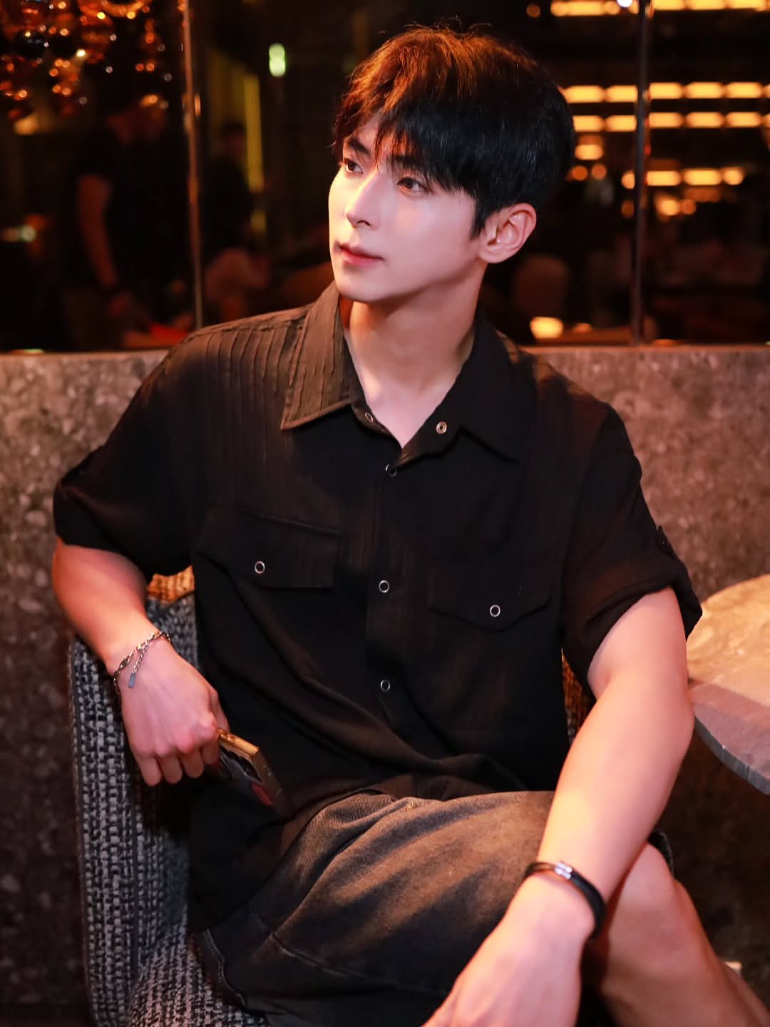 Photo by 장건우 on August 12, 2025. May be an image of 1 person, bolo tie and text.