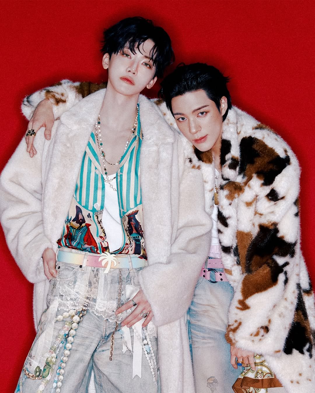 Photo shared by SM Entertainment Group on February 19, 2026 tagging @nct, @na.jaemin0813, and @leejen_o_423. May be an image of one or more people, bangs, bolo tie and text.