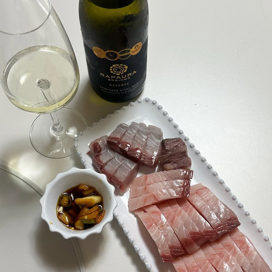 Photo by Misung on February 14, 2026. May be an image of sashimi.