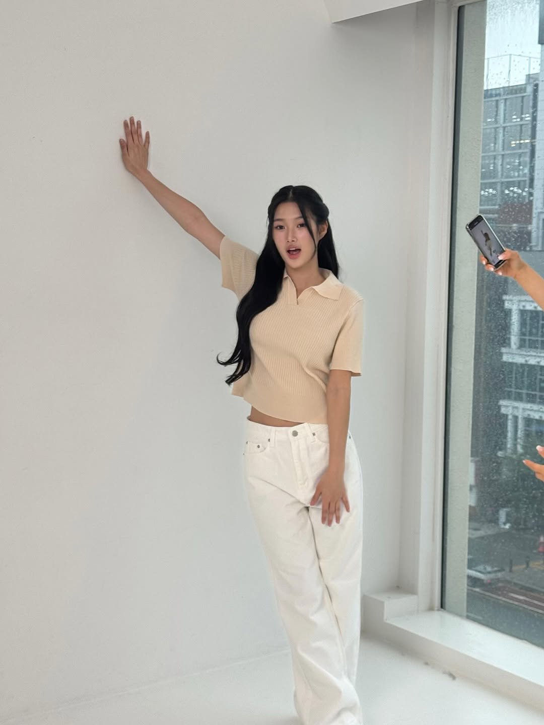 Photo by Julie 시연 on November 04, 2025. May be an image of one or more people, hair, sweatpants, top and text.