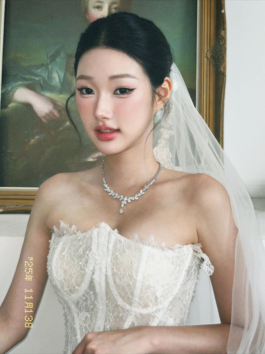Photo by Julie 시연 on November 12, 2025. May be an image of dress, wedding and text.