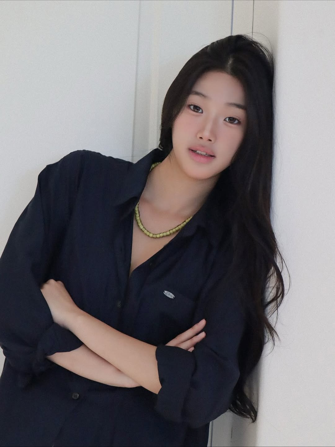 Photo by Julie 시연 on October 14, 2025. May be an image of one or more people, hair, suit, top and text.