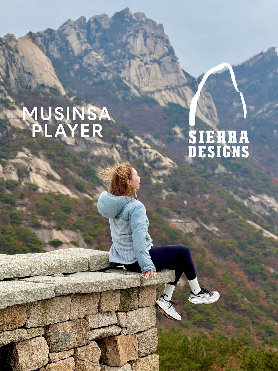Photo shared by 희수 on November 11, 2025 tagging @musinsa.official, @musinsa_player, and @sierradesigns_kor. May be an image of outdoors and text that says 'MUSINSA PLAYER SIERRA DESIGNS'.