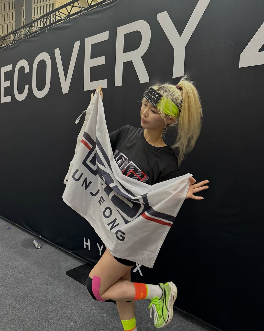 Photo shared by 희수 on May 19, 2025 tagging @puma_kr, @hyroxworld, @hyroxkor, and @f45_unjeong.