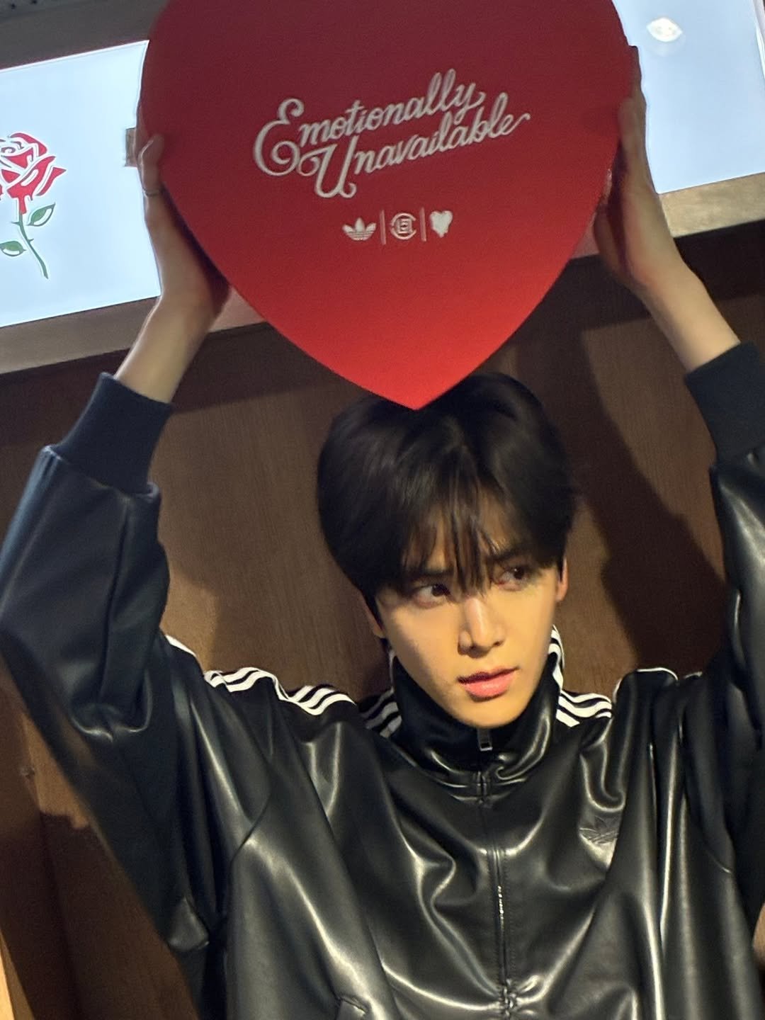 Photo by The boyz YH on February 20, 2026. May be an image of heart, bolo tie and text.