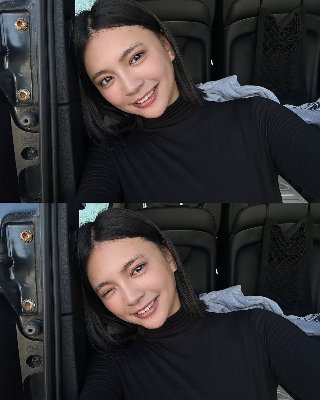 Photo by 曾珮晨 on November 05, 2025. May be a selfie of one or more people, hair, turtleneck and text.