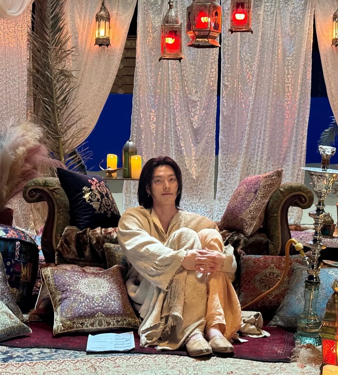 Photo by 김우빈 on October 10, 2025. May be an image of lantern, poster and text.