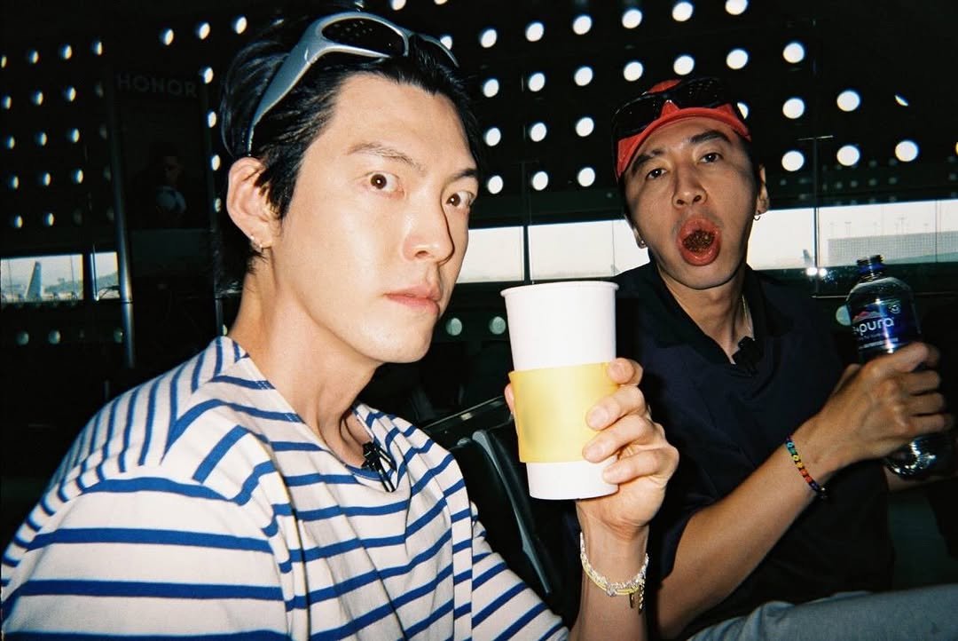 Photo shared by 김우빈 on November 18, 2025 tagging @masijacoke850714. May be an image of one or more people and bangs.