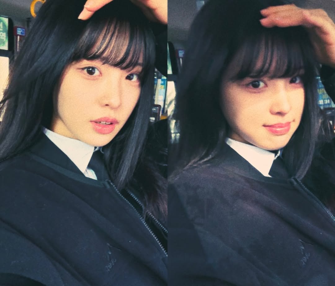 Photo by 내링 ネリン on February 16, 2026. May be an image of one or more people, bangs, top and text.