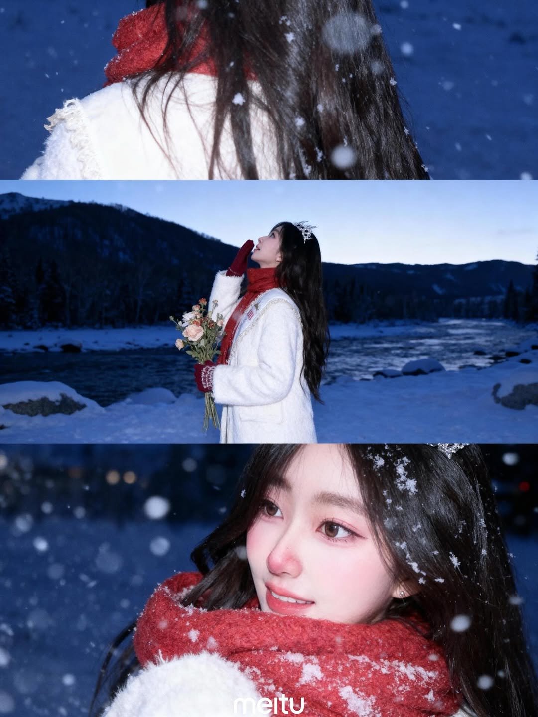 Photo by 영은 on December 08, 2025. May be an image of one or more people, hair, outdoors and text.