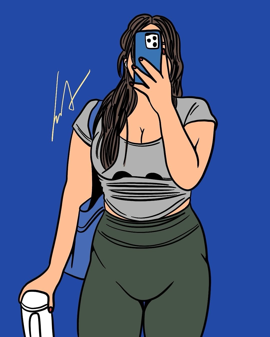 Photo shared by Hwartist_Gang / Irreplaceable Artist / Photo custom Artist on September 19, 2025 tagging @__happywoony_. May be an illustration of phone, sketch and text.