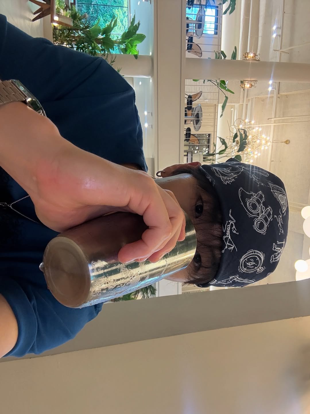 Photo by 김용빈 / 유포어 on July 20, 2025. May be a selfie of 2 people, cup, chocolate milk and text.