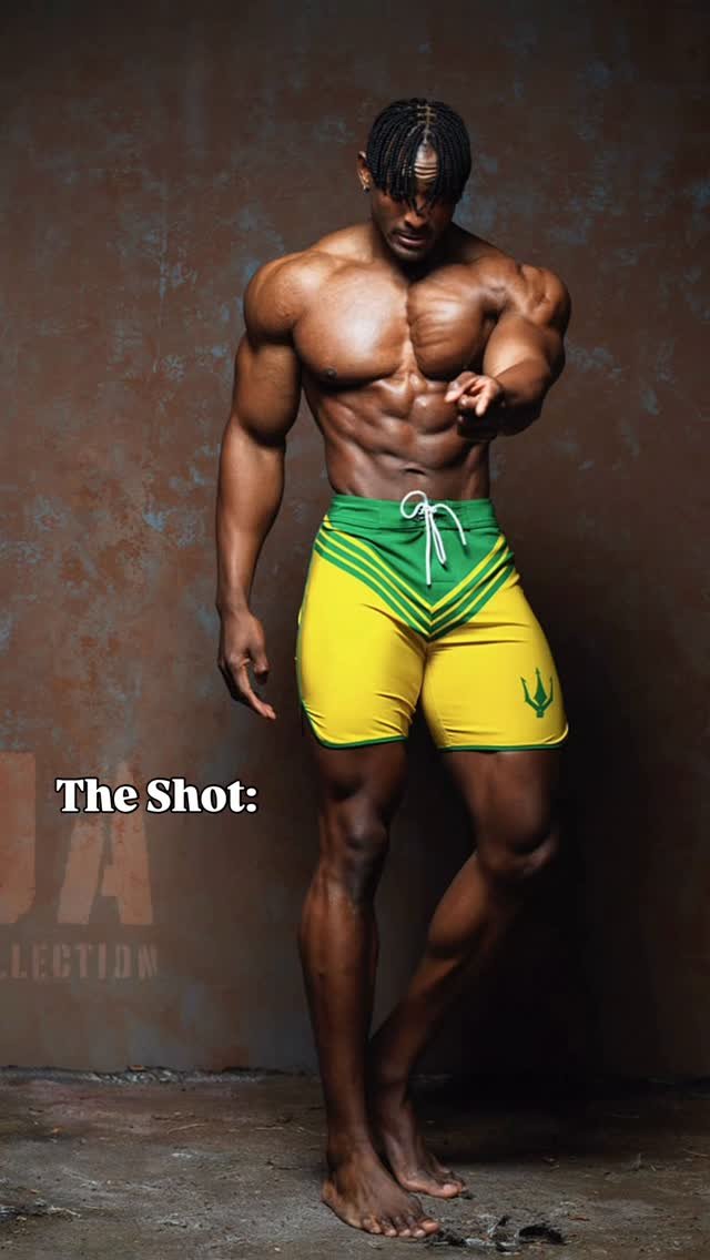 _charles_emmy_ 게시물 이미지: The Pose Vs The Shot 😤🦍🦍💪🏽

#핕니스촬영모델 #흑인모델...