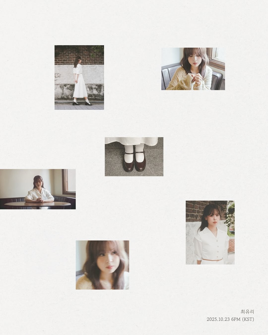 Photo by 최유리 on October 12, 2025. May be an image of magazine, calendar, poster, baby's-breath and text that says '최유리 2025, 2025.10.236PM(KST) 2025.10.23 .23 6PM (KST)'.