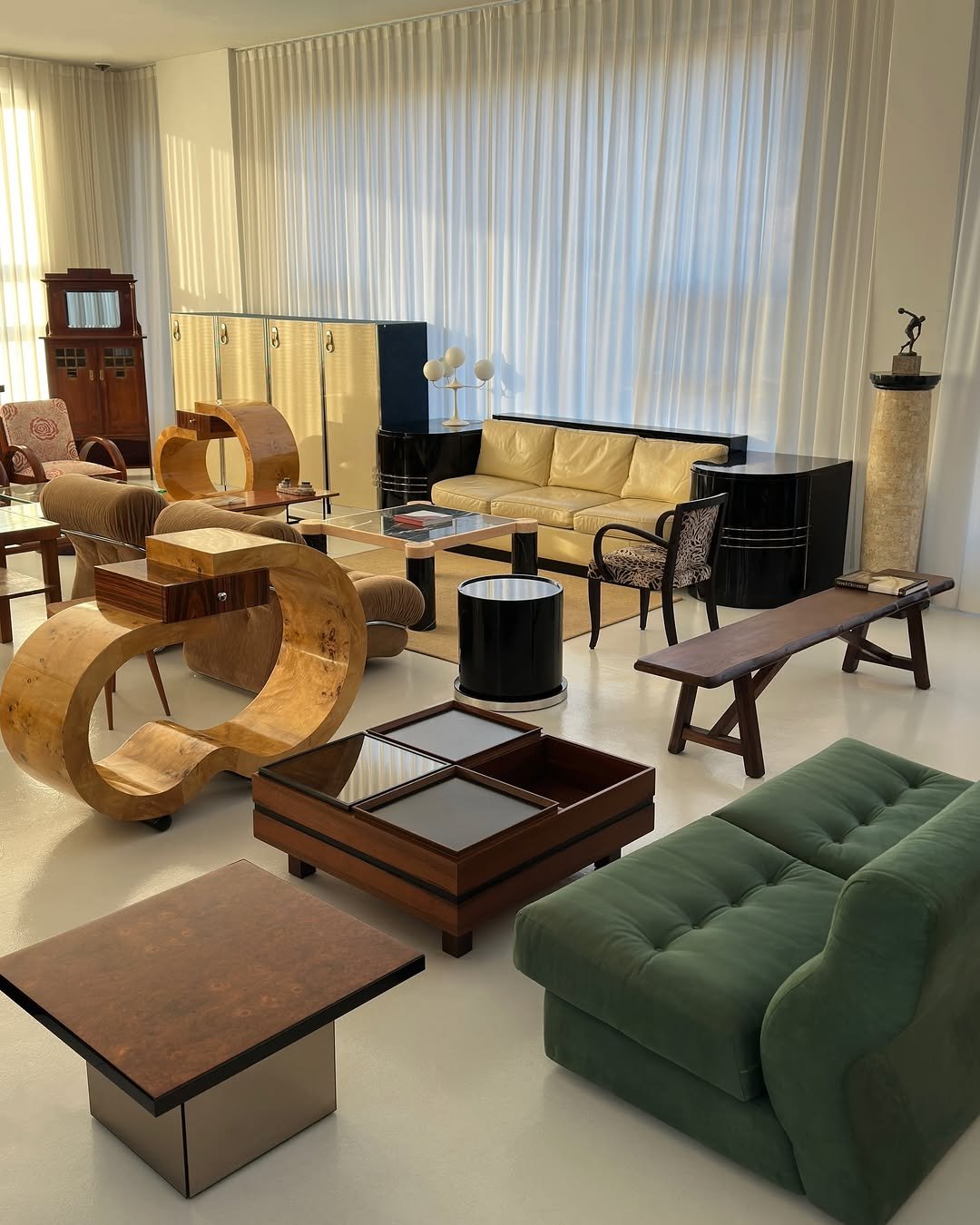 Photo by COLLECTION OF on December 21, 2025. May be an image of chess, armchair, chaise lounge, sofa, living room, indoors and text.