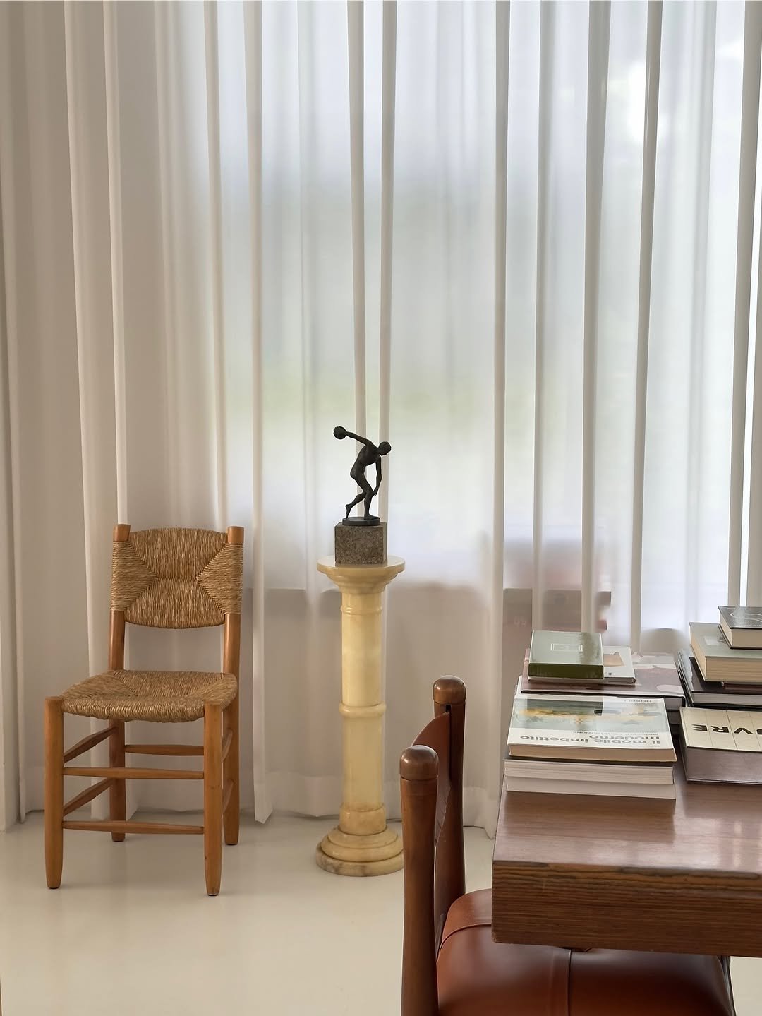 Photo by COLLECTION OF in Collection Of. May be an image of sink, curtains, indoors and text.