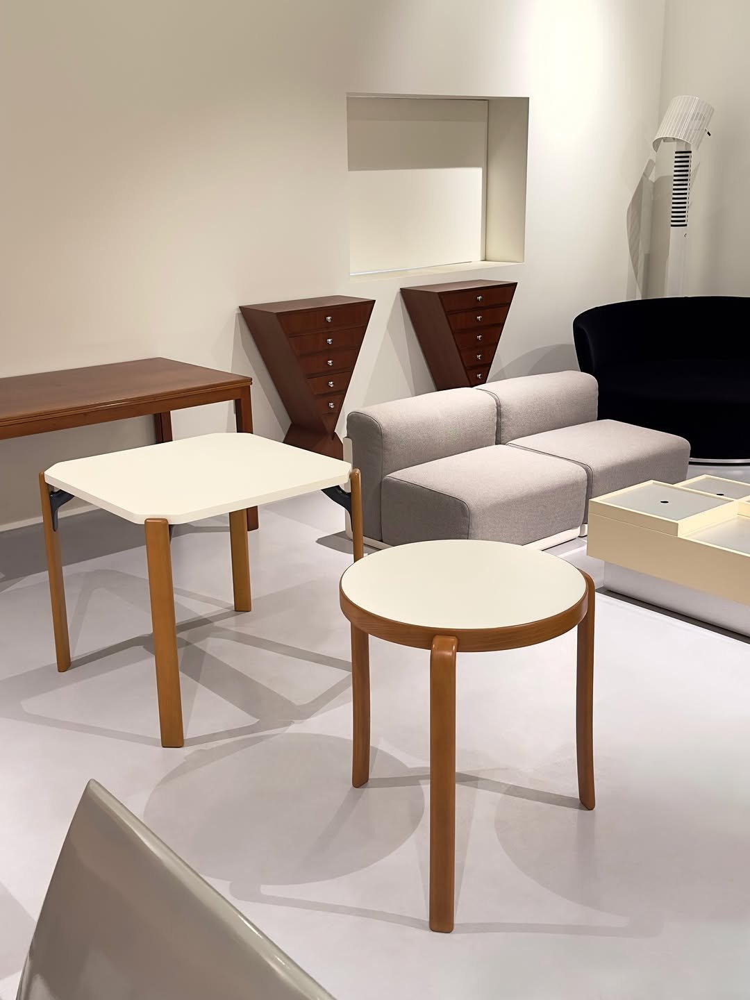 Photo by COLLECTION OF in Collection Of. May be an image of table, dining table, armchair, indoors and text.