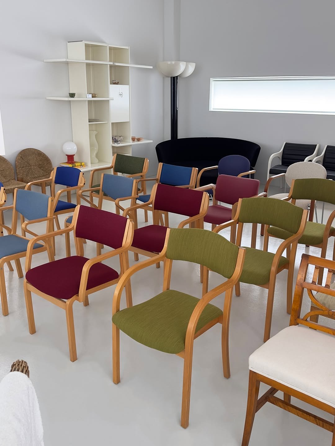 Photo by COLLECTION OF in Collection Of. May be an image of chair, armchair, indoors and text.